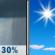 Monday: Chance Rain Showers then Sunny