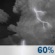 Monday Night: Slight Chance Showers And Thunderstorms then Showers And Thunderstorms Likely